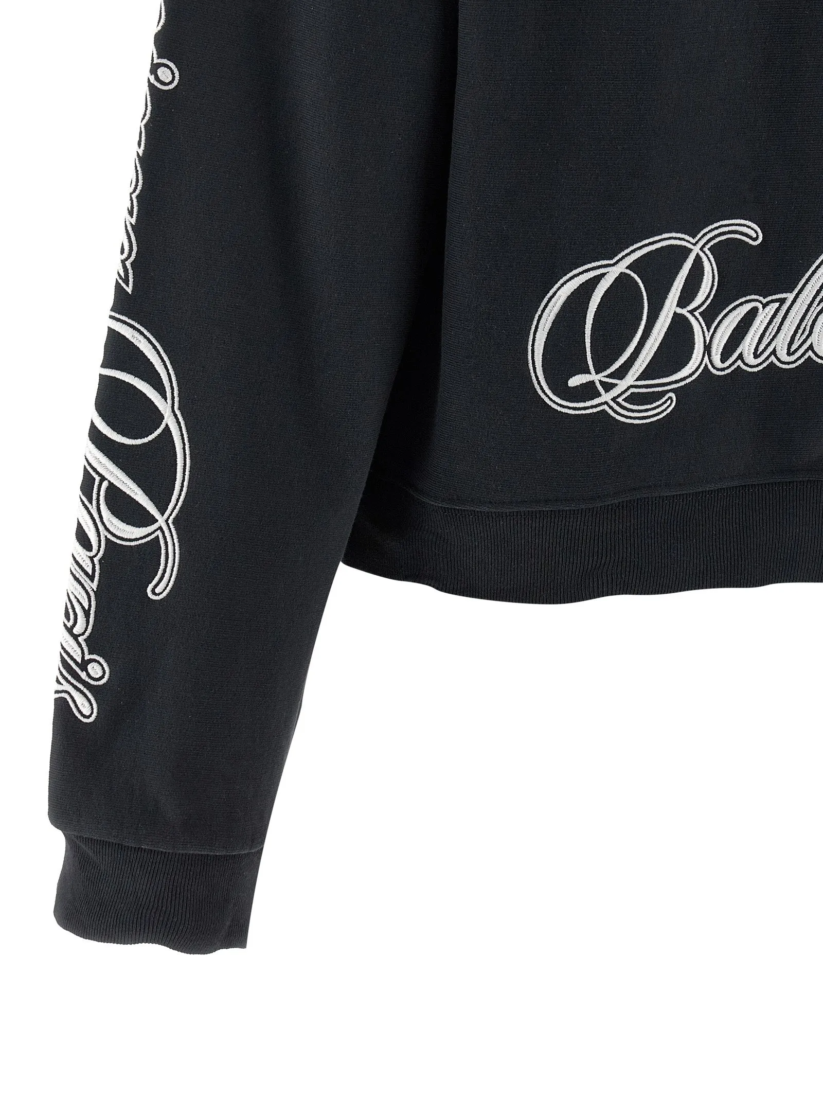 Cursive Sweatshirt Black sold by Wanan Luxury product image thumbnail 5