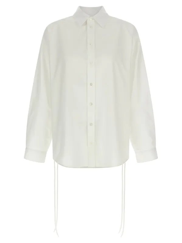 Lace-Up Shirt And Blouse White made by Balenciaga