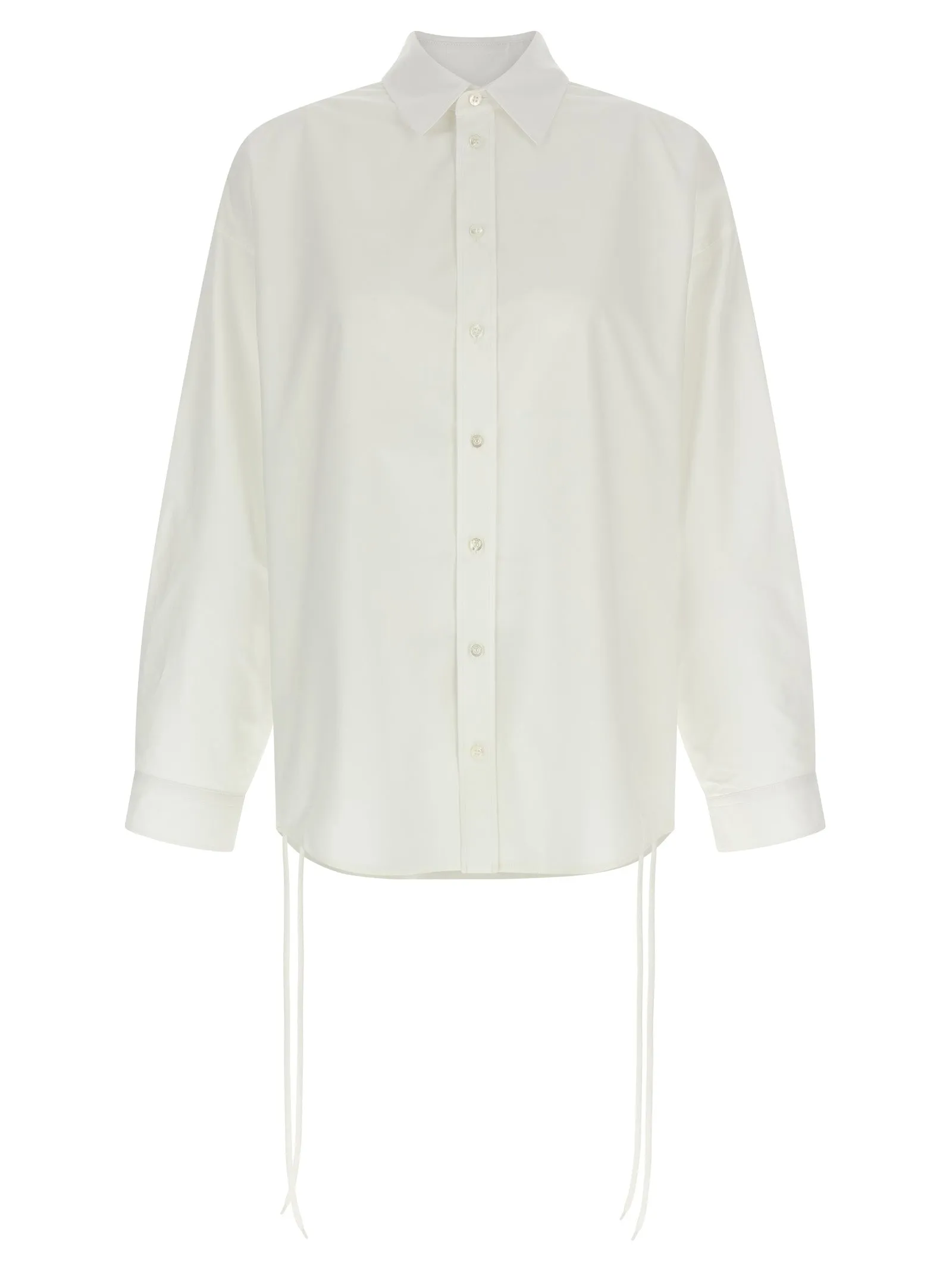 Lace-Up Shirt And Blouse White sold by Wanan Luxury