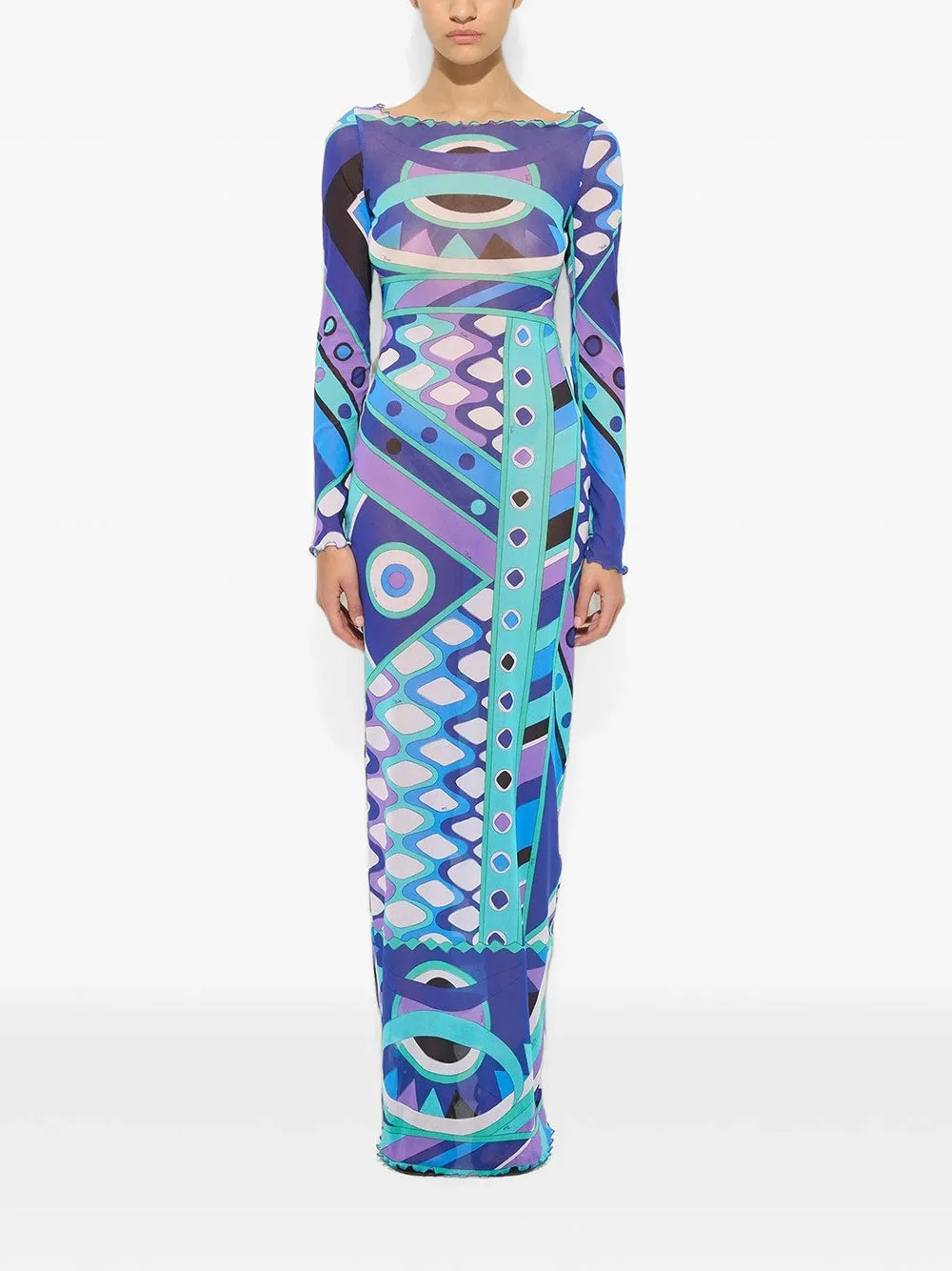 Vivara Print Tulle Dress sold by Wanan Luxury product image thumbnail 3