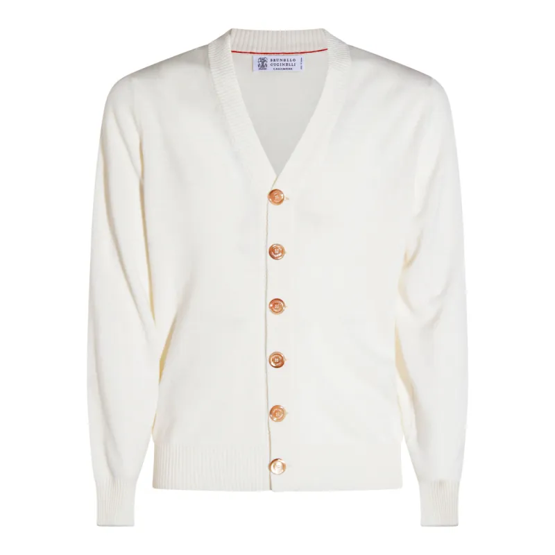 Sweaters White made by Brunello Cucinelli
