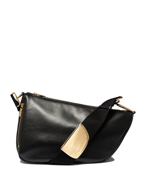Shield Messanger Shoulder Bags Black made by Burberry