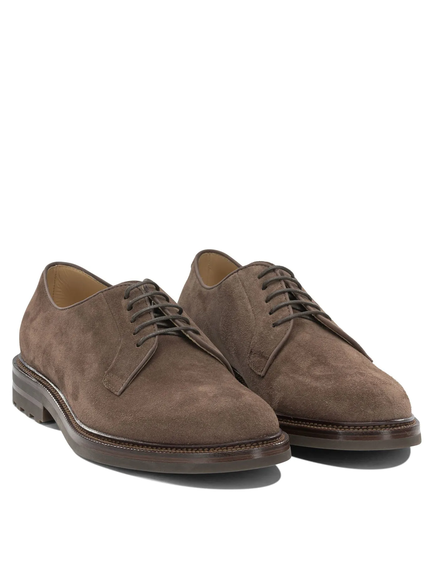Suede Brogues Lace-Up Shoes Brown sold by Wanan Luxury product image thumbnail 2