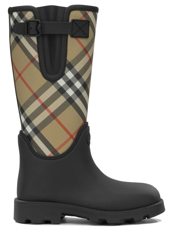 Marsh Stamp High Boots And Ankle Boots Black made by Burberry