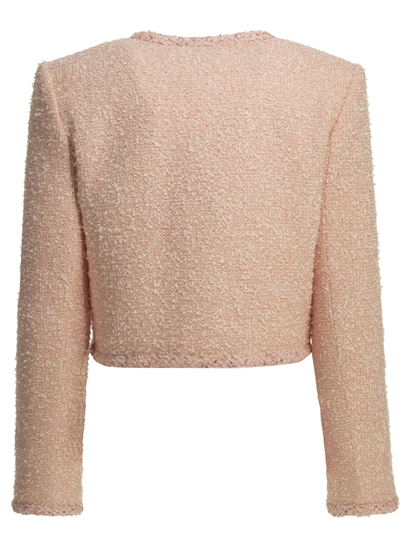Bouclé Blazer Jackets And Coats Pink sold by Wanan Luxury product image thumbnail 2