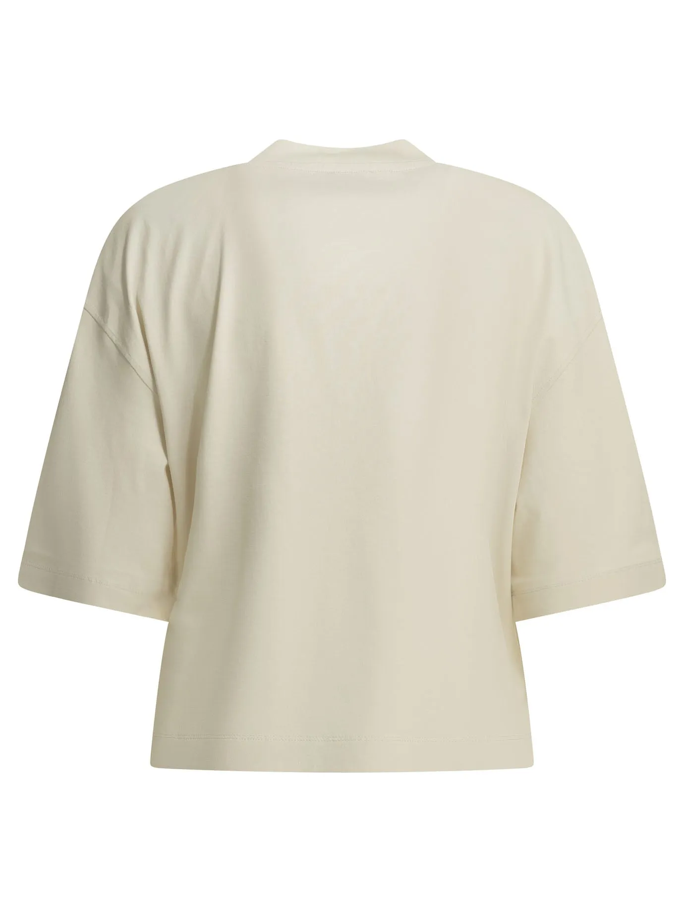 Crew-Neck T-Shirt With Logo T-Shirts Beige sold by Wanan Luxury product image thumbnail 2