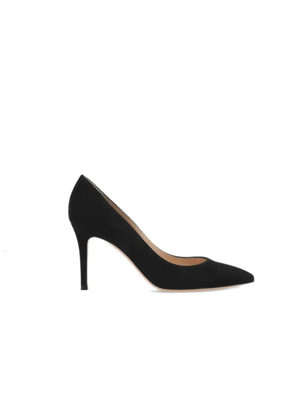 Gianvito 85 Mm Heeled Shoes Black made by Gianvito Rossi