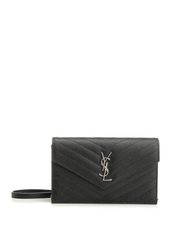 Envelope Small Leather Goods Black made by Yves Saint Laurent