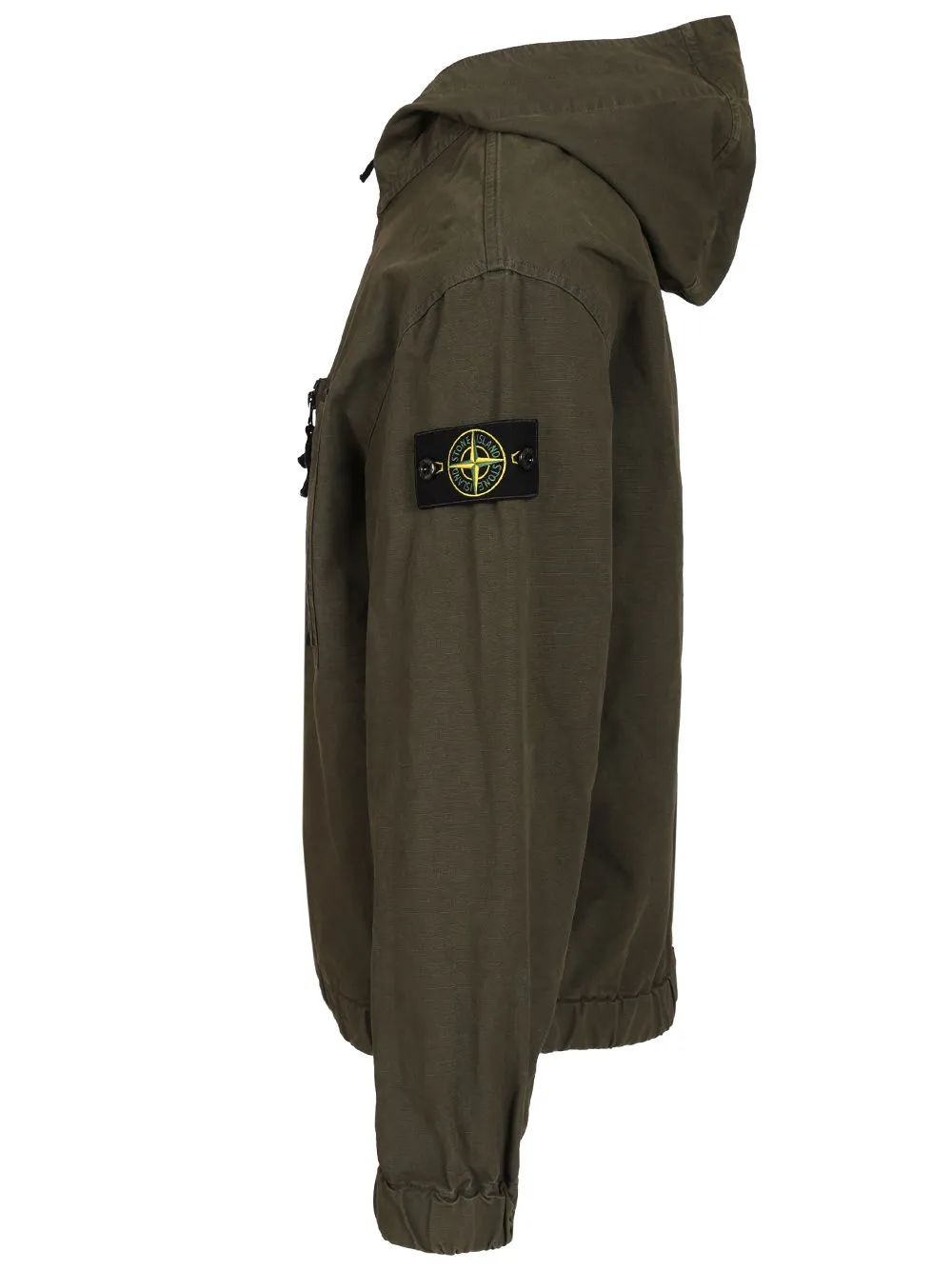 Organic Cotton Ripstop Hooded Overshirt Sweatshirts Grey sold by Wanan Luxury product image thumbnail 3