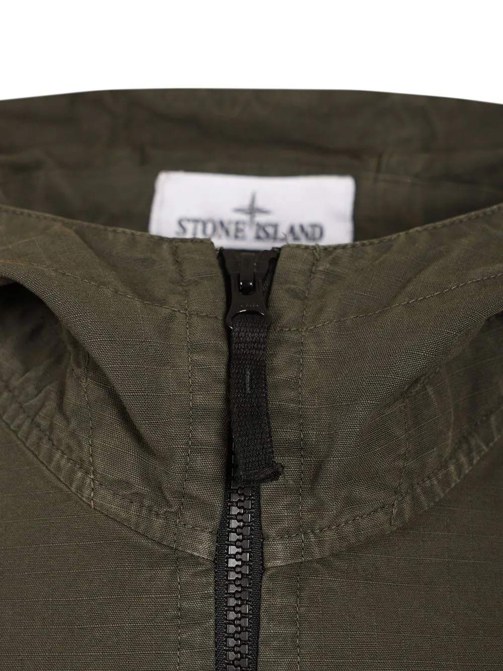 Organic Cotton Ripstop Hooded Overshirt Sweatshirts Grey sold by Wanan Luxury product image thumbnail 4