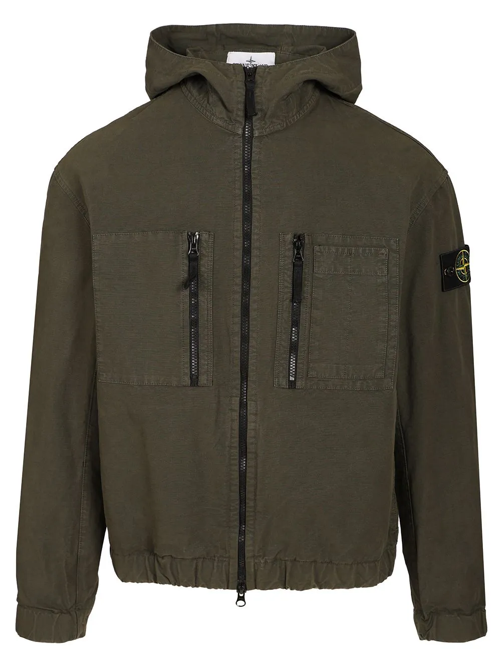 Organic Cotton Ripstop Hooded Overshirt Sweatshirts Grey sold by Wanan Luxury