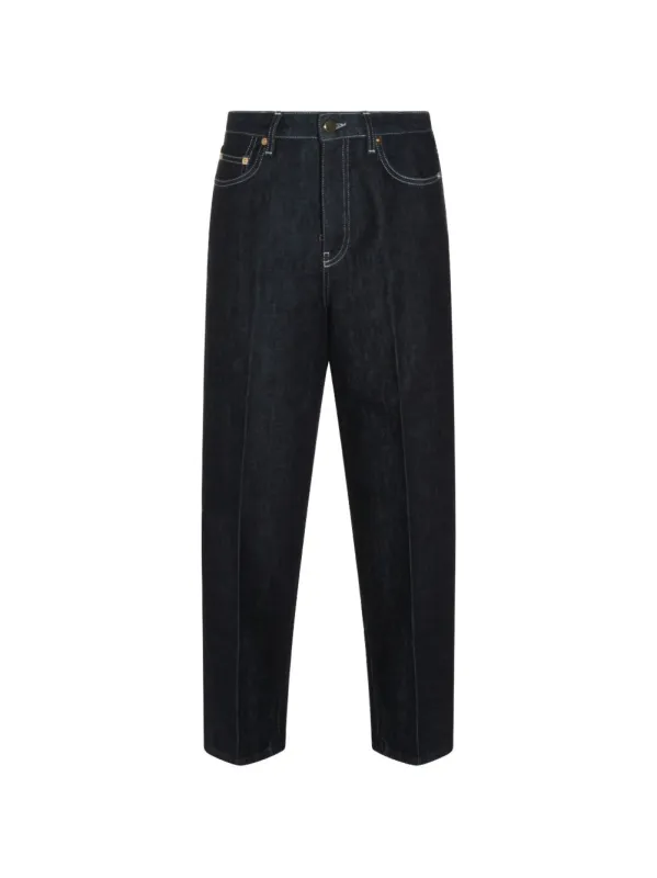 Denim Cotton Barrel Jeans made by Fabiana Filippi