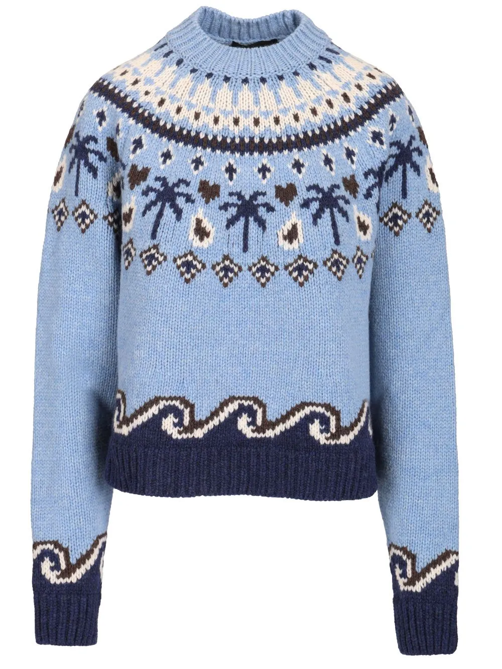 Sweet Winter Sweater Knitwear Light Blue sold by Wanan Luxury
