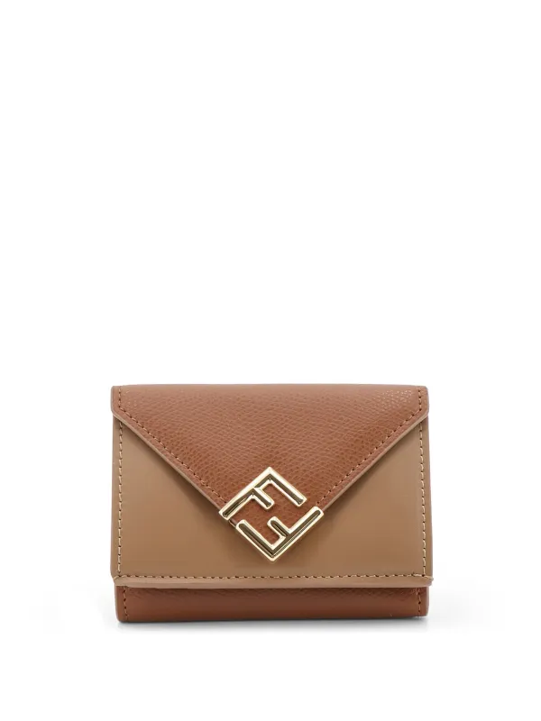 Ff Diamonds Micro Trifold Leather Wallet made by Fendi