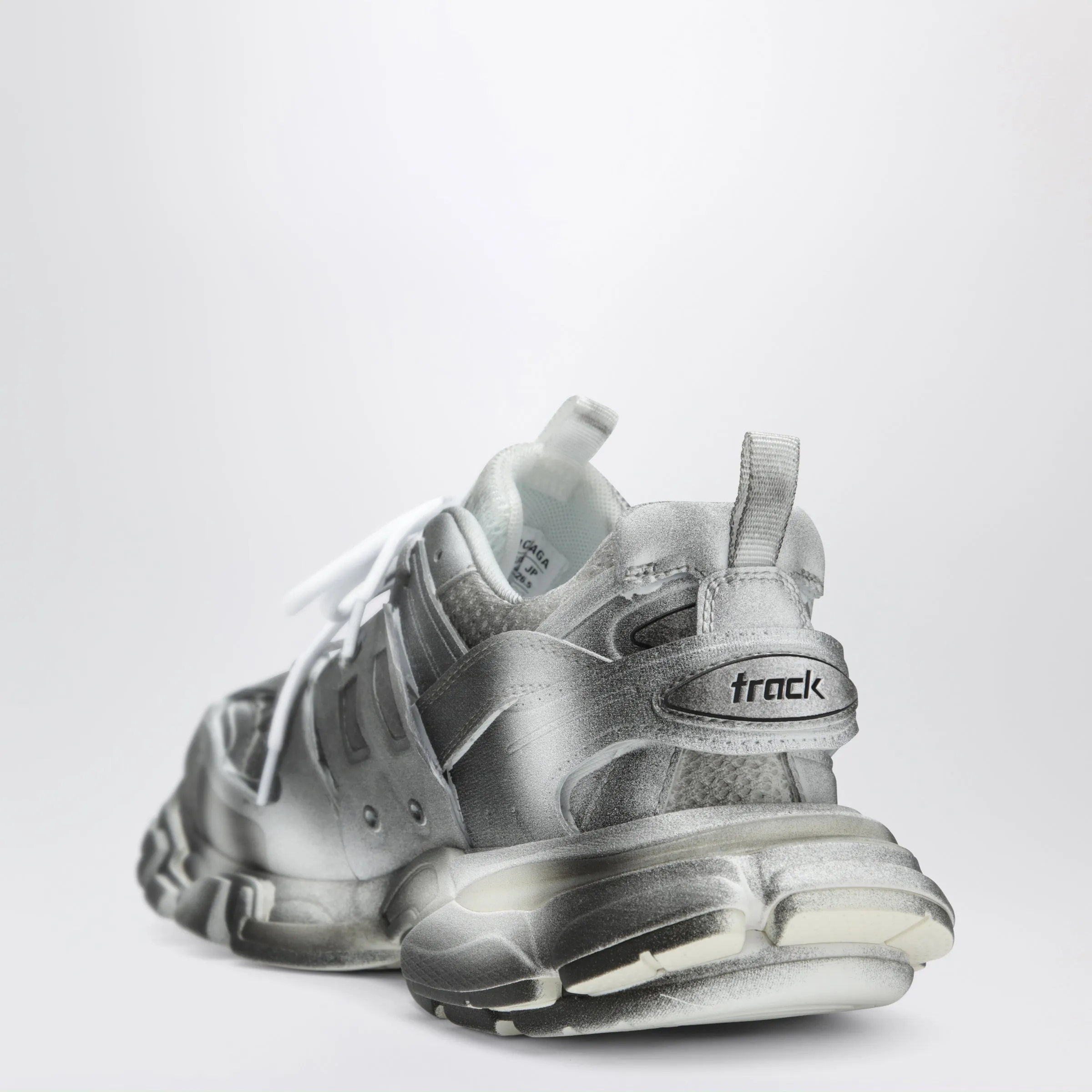 Track Stencil Logo Sneakers In Black/White sold by Wanan Luxury product image thumbnail 2