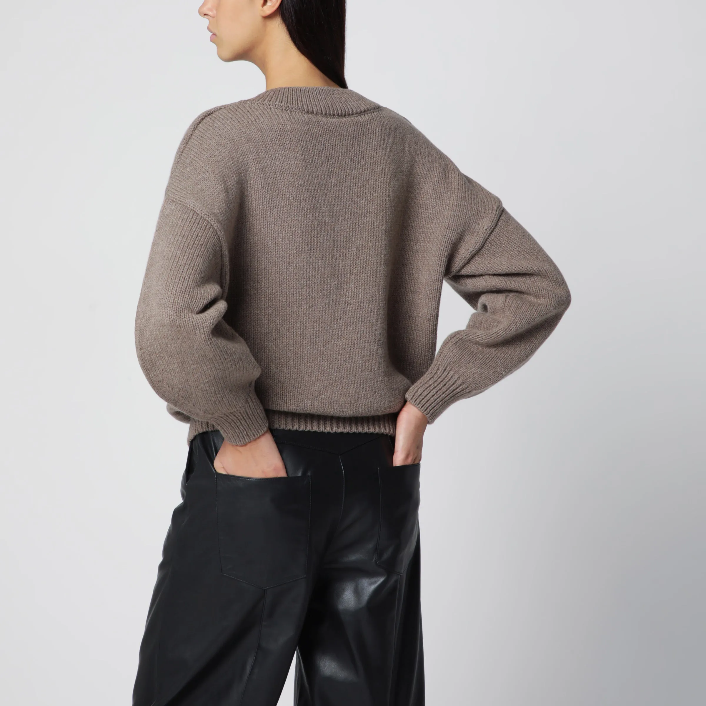 Wool And Cashmere V-Neck Sweater sold by Wanan Luxury product image thumbnail 3