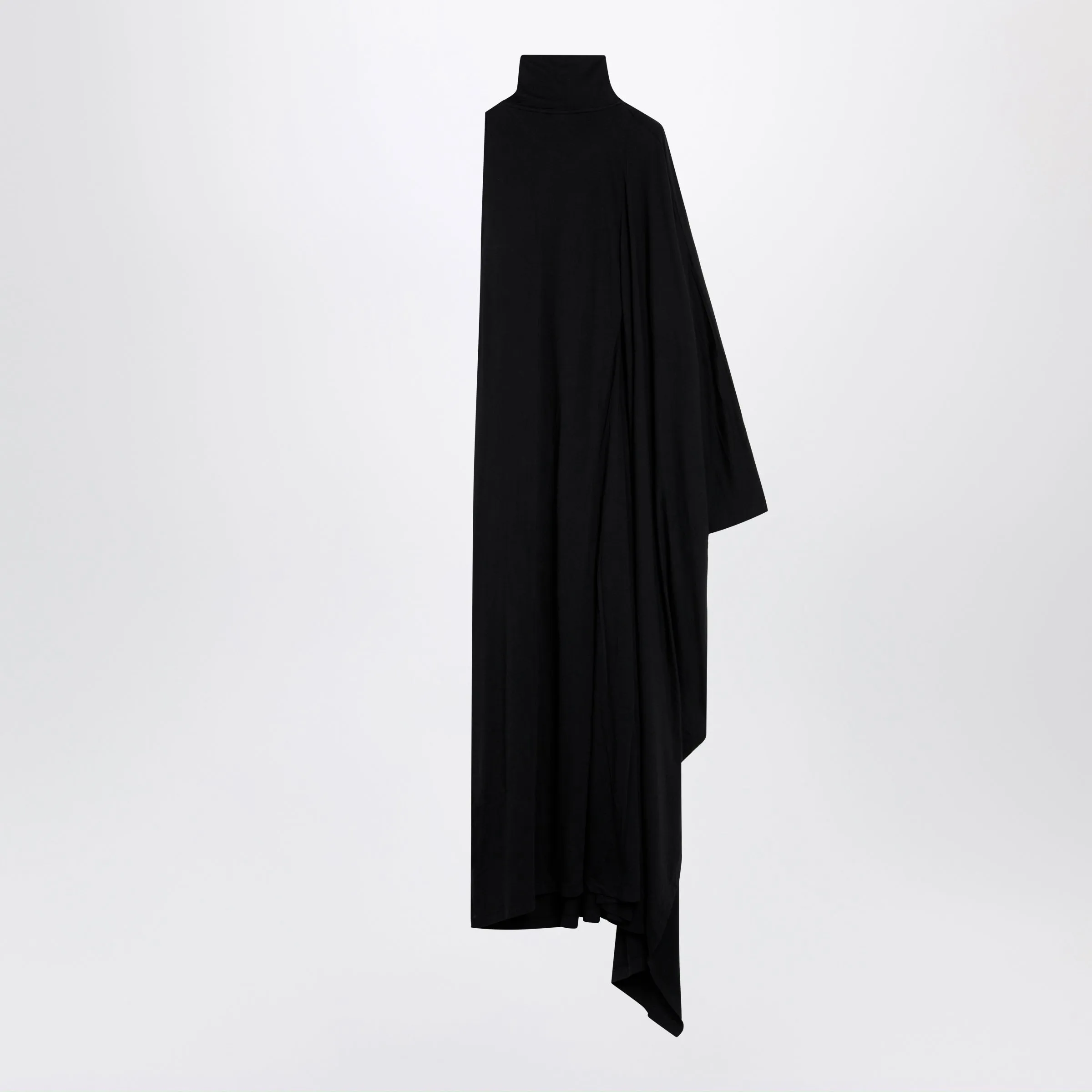 The Door Draped Maxi Cotton Jersey Dress In Black sold by Wanan Luxury product image thumbnail 2