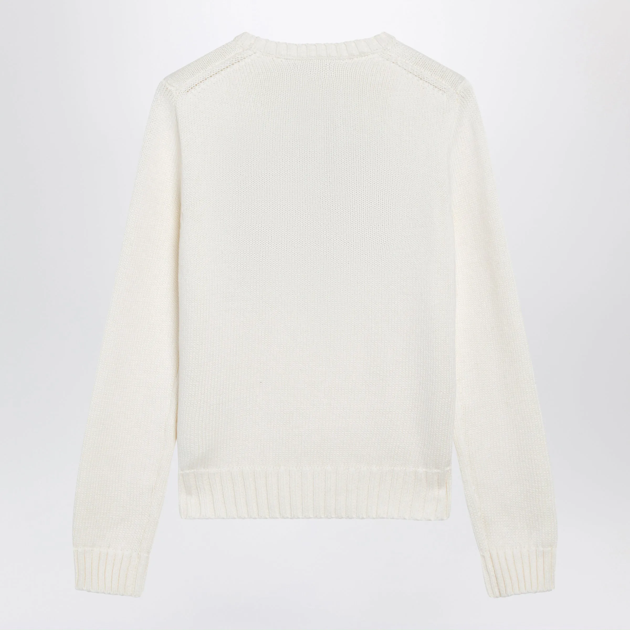 Tommy Hilfiger Cream Sweater With Flag Motif sold by Wanan Luxury product image thumbnail 2