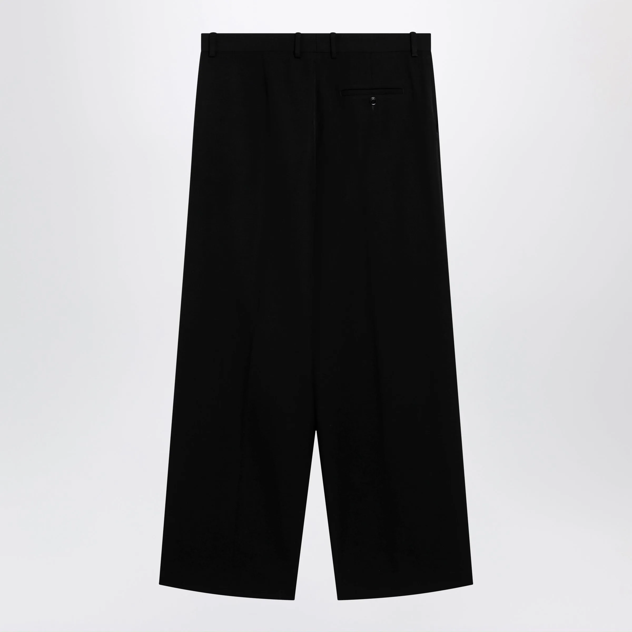 Wide-Leg Tailored Trousers In Black Twill sold by Wanan Luxury product image thumbnail 2