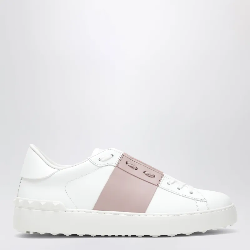 Open Sneakers In White/Antique Pink made by Valentino Garavani