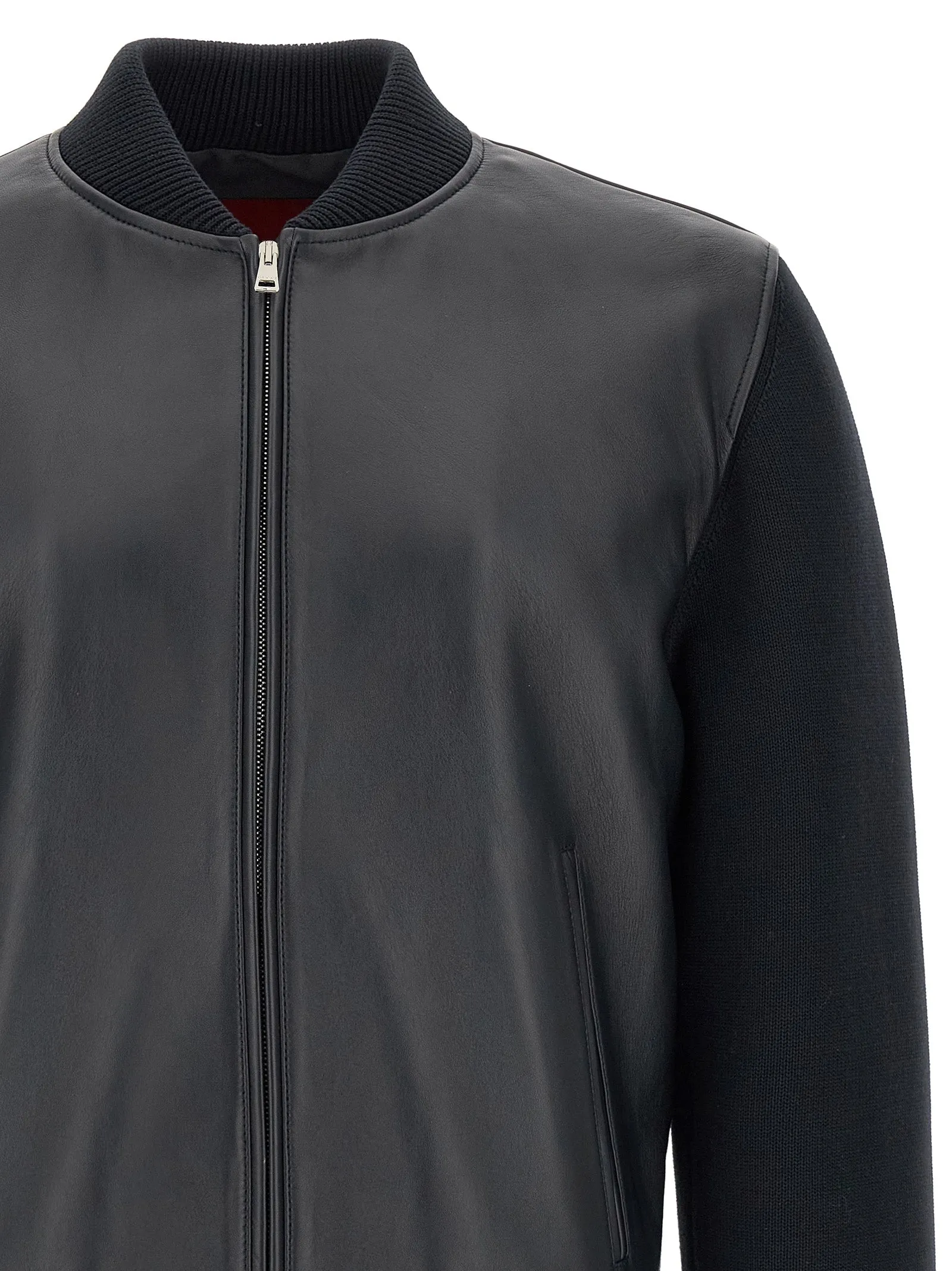 Bomber Jacket With Tassel And Sweater Puffer Jackets Blue sold by Wanan Luxury product image thumbnail 3
