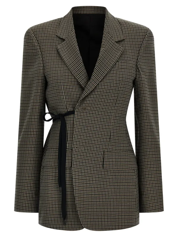 Wrap Tailored Blazers Brown made by Balenciaga