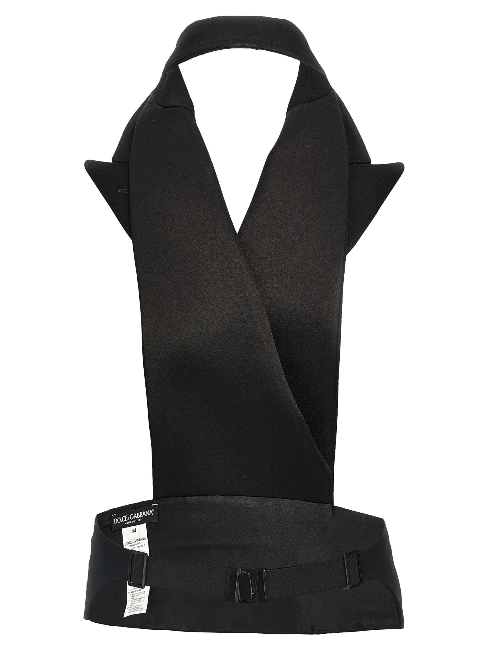 Double-Breasted Bare Back Vest Gilet Black sold by Wanan Luxury product image thumbnail 2