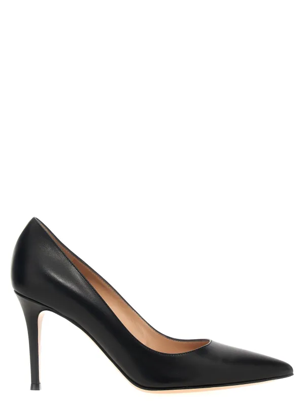 Gianvito 85 Pumps Black made by Gianvito Rossi