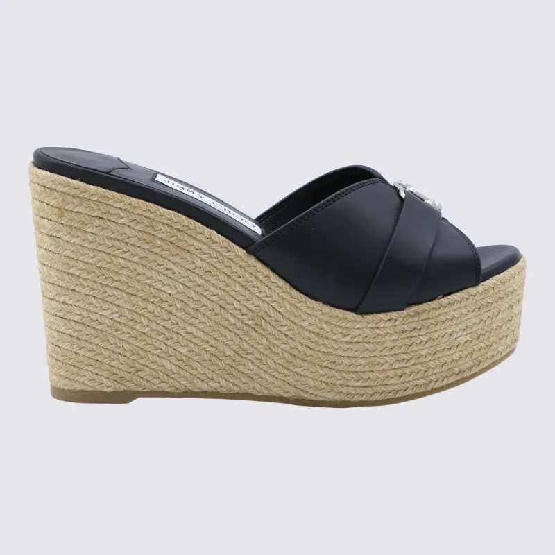 Flat Shoes Black/Silver made by Jimmy Choo