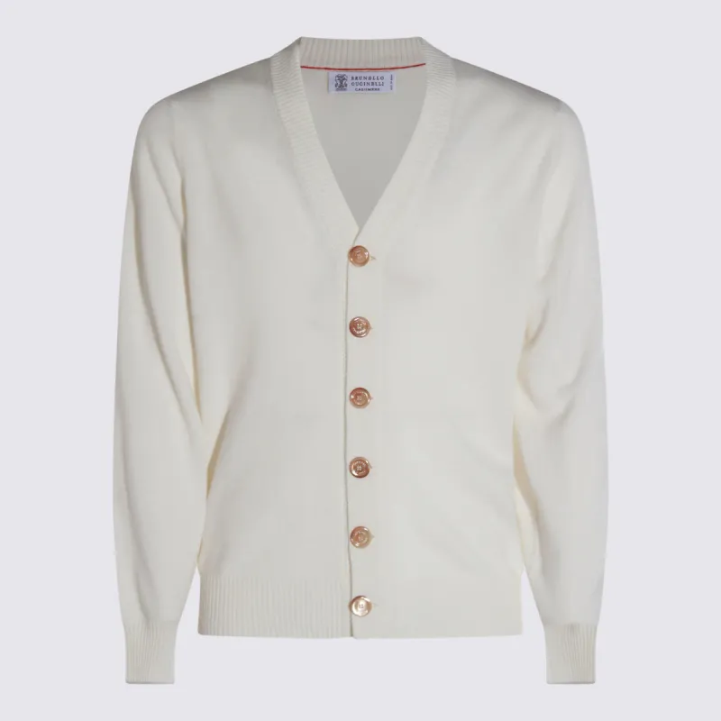 Sweaters White made by Brunello Cucinelli