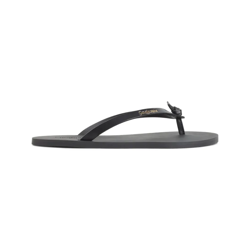 Sandals Black made by Yves Saint Laurent