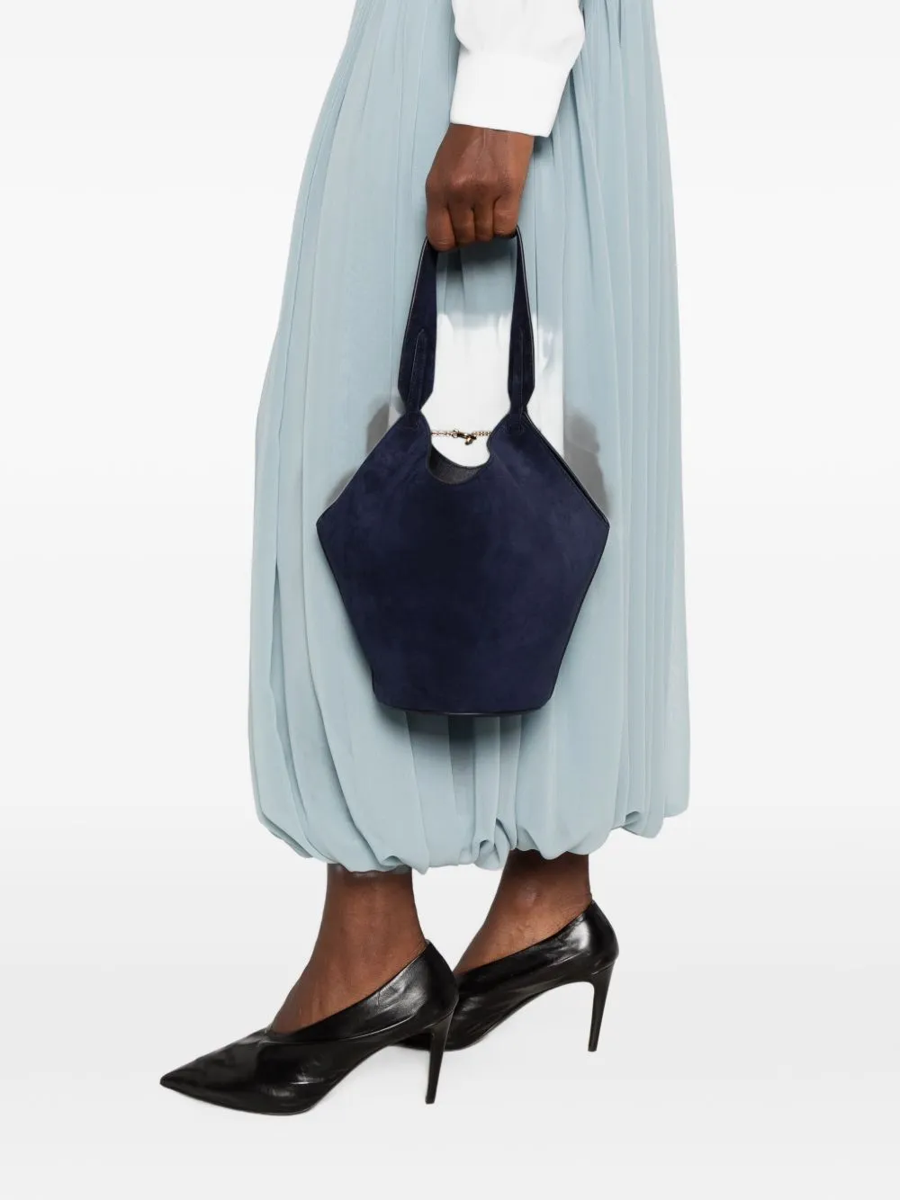 Lotus Mini Leathe Bucket Bag sold by Wanan Luxury product image thumbnail 5