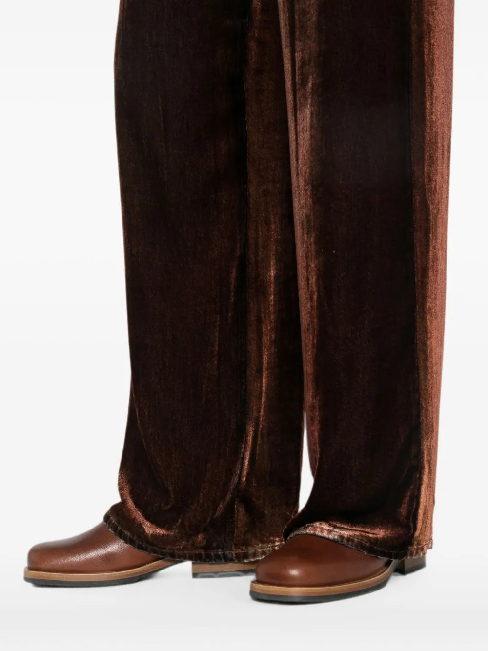 Velvet Wide-Leg Trousers sold by Wanan Luxury product image thumbnail 2