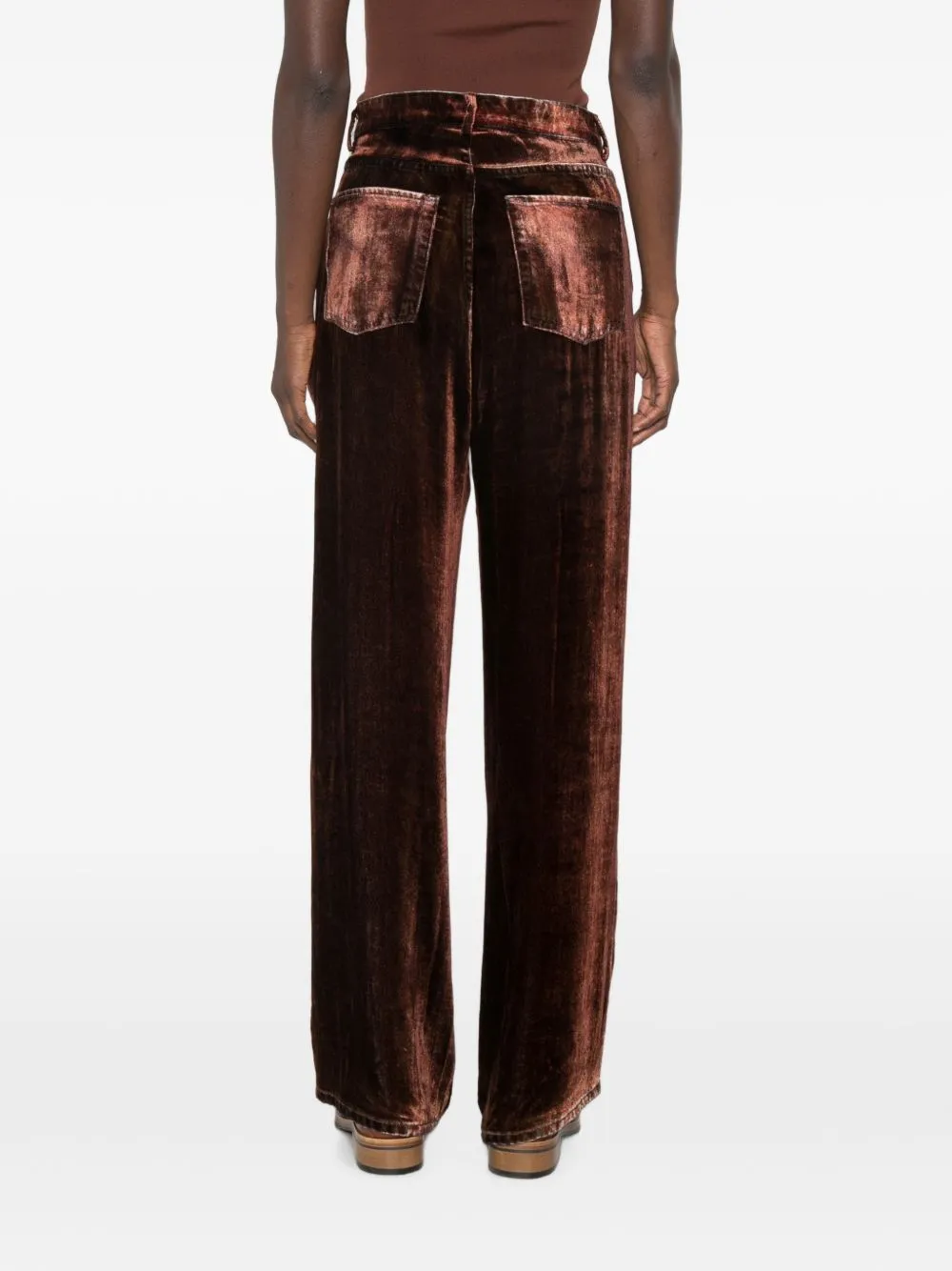Velvet Wide-Leg Trousers sold by Wanan Luxury product image thumbnail 4