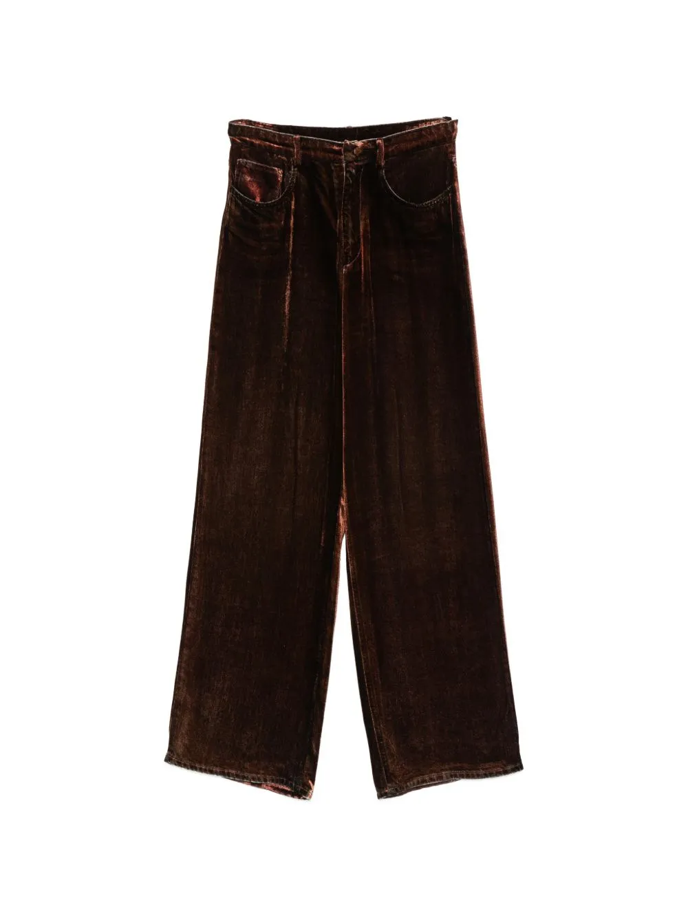 Velvet Wide-Leg Trousers sold by Wanan Luxury