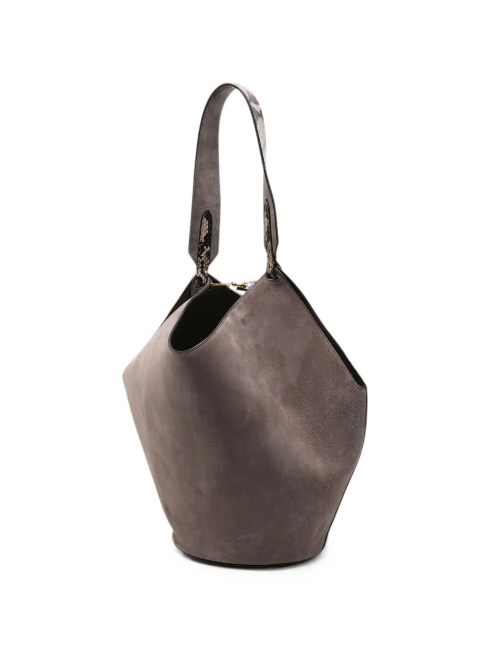 Lotus Small Leathet Bucket Bag sold by Wanan Luxury product image thumbnail 4