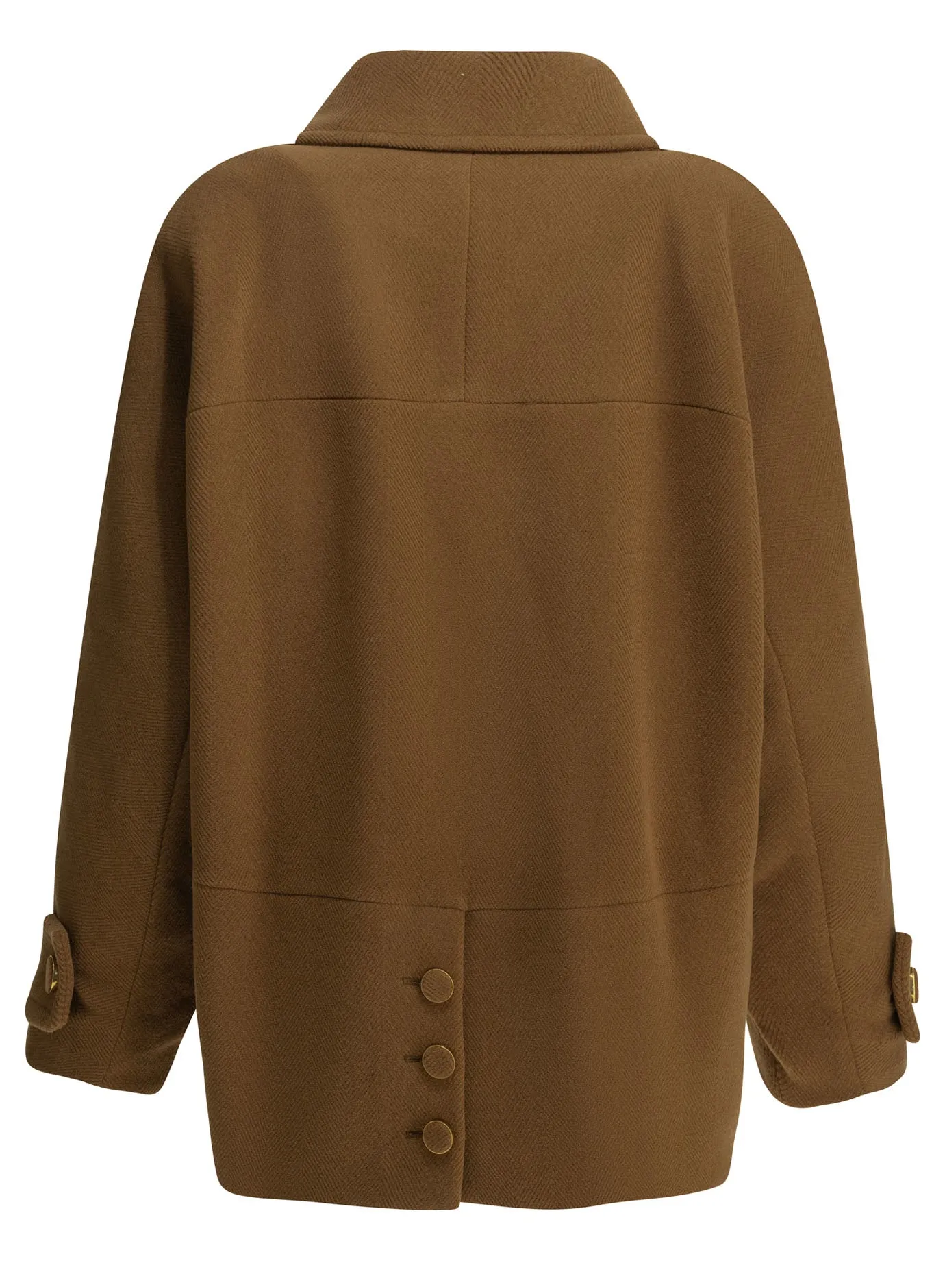 Short Wool Coat Jackets And Coats Brown sold by Wanan Luxury product image thumbnail 2