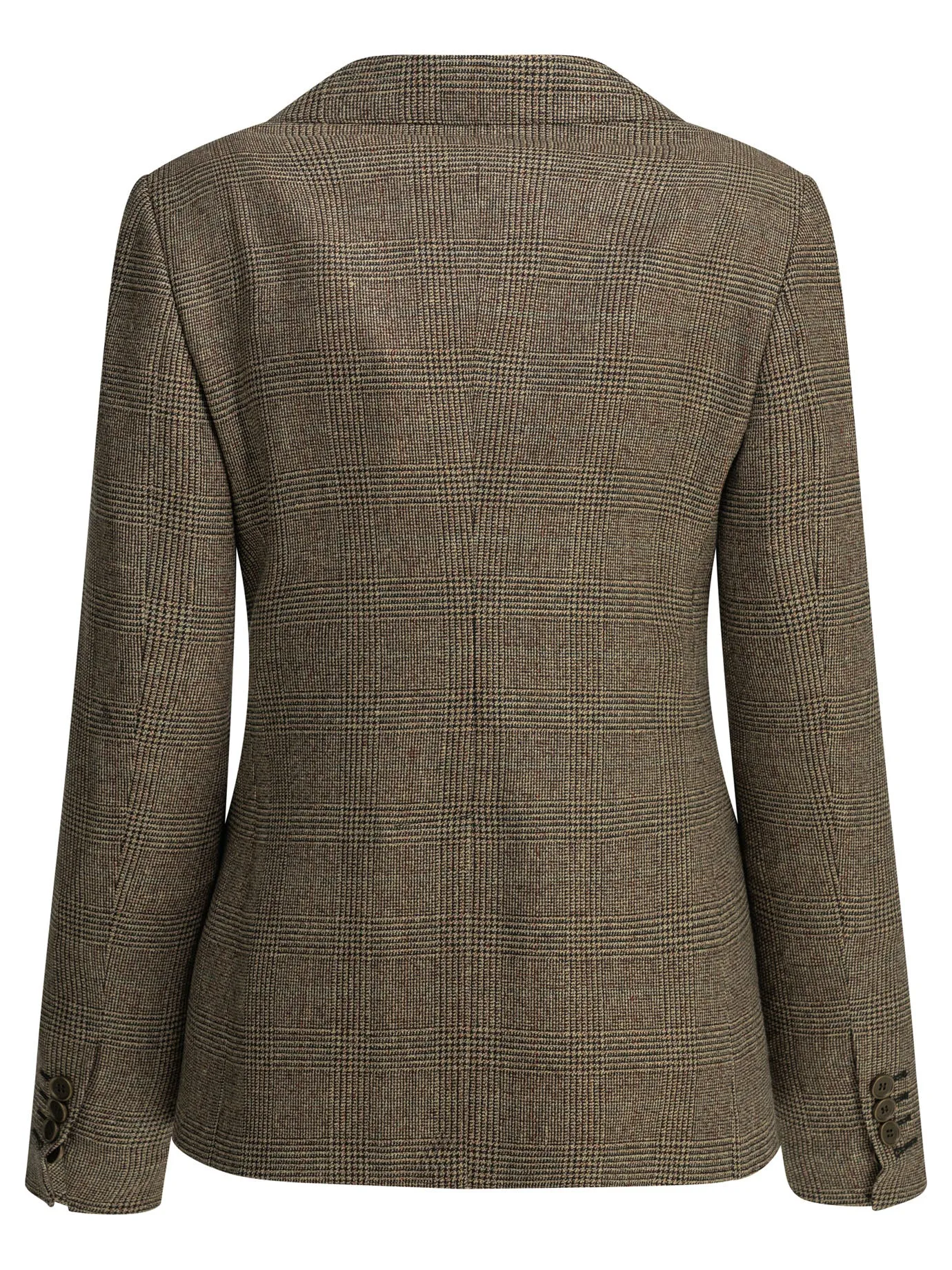 Wool-And-Linen-Blend Blazer Jackets And Coats Brown sold by Wanan Luxury product image thumbnail 2