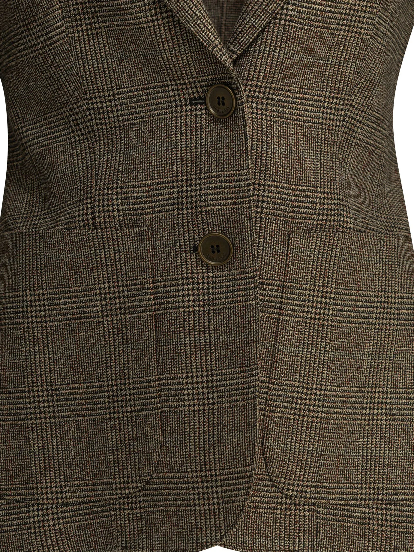 Wool-And-Linen-Blend Blazer Jackets And Coats Brown sold by Wanan Luxury product image thumbnail 3