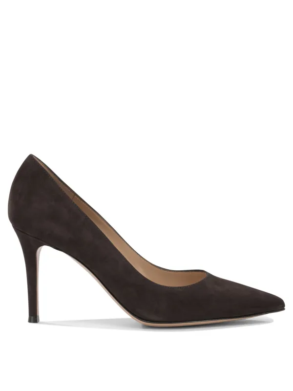 Gianvito 85mm Heeled Shoes Brown made by Gianvito Rossi