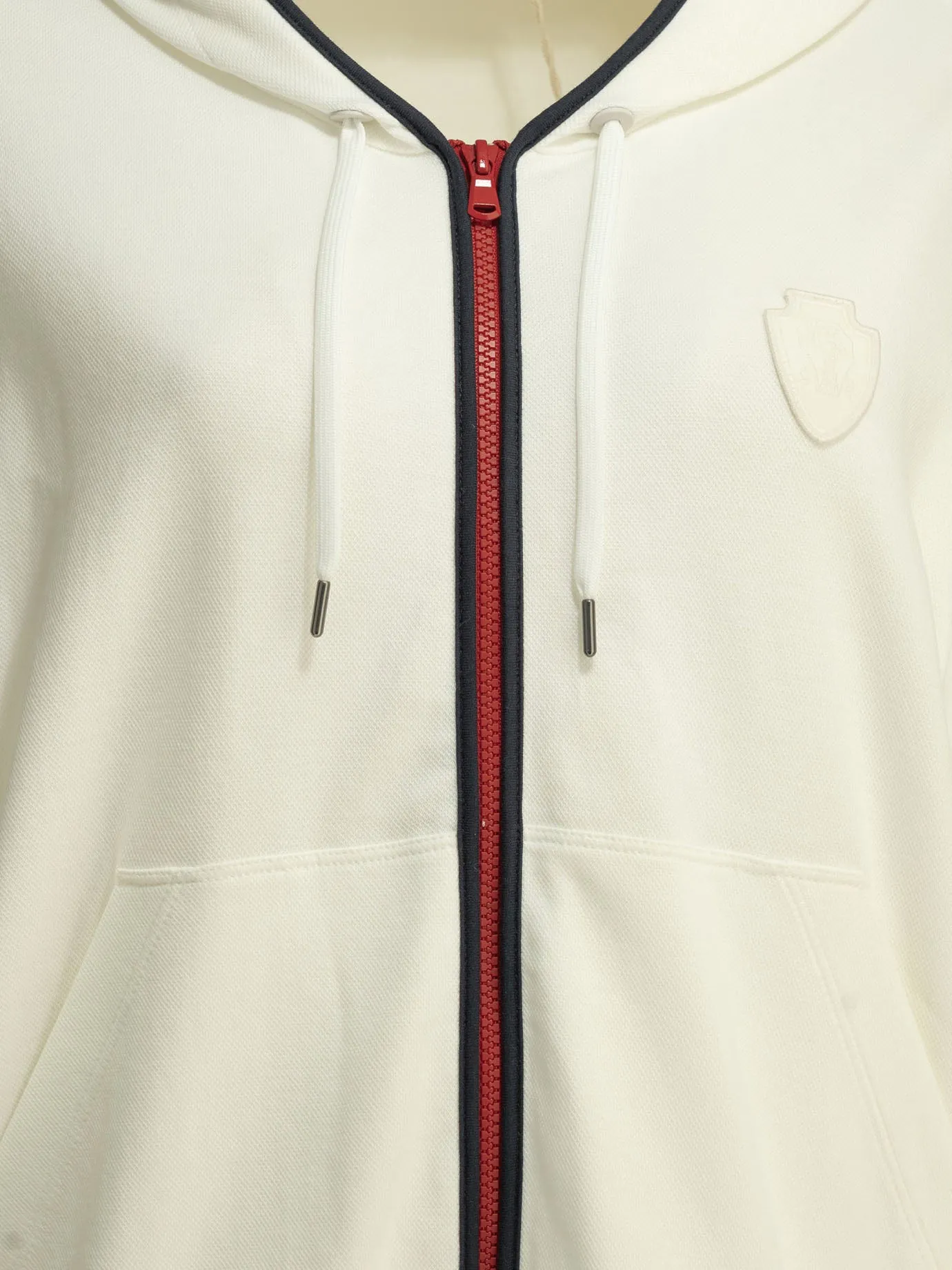 Zip-Up Sweatshirt With Logo Sweatshirts White sold by Wanan Luxury product image thumbnail 3