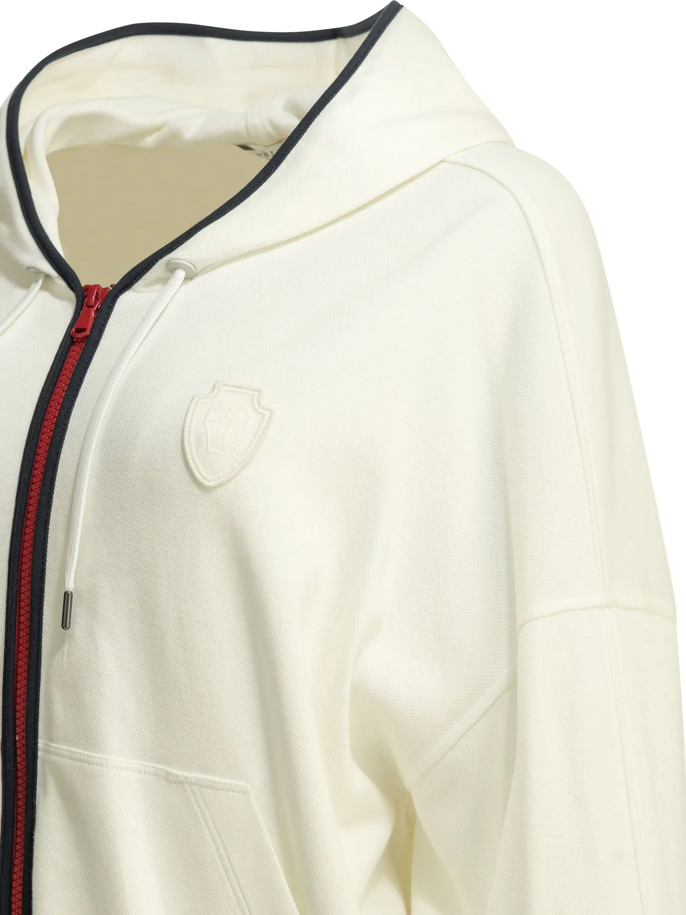 Zip-Up Sweatshirt With Logo Sweatshirts White sold by Wanan Luxury product image thumbnail 4