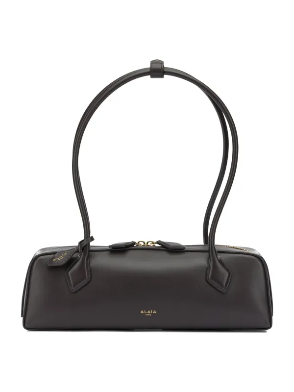 Le Teckel Shoulder Bags Brown made by Alaia