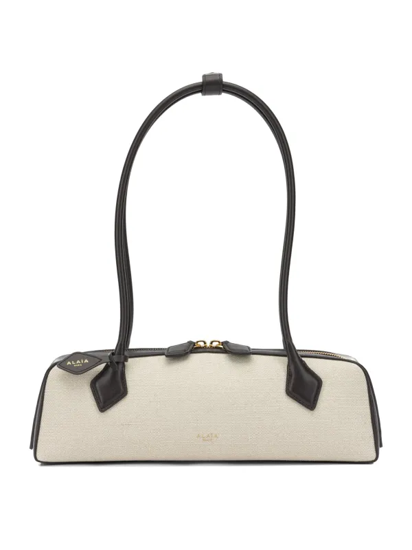 Le Teckel Shoulder Bags Beige made by Alaia