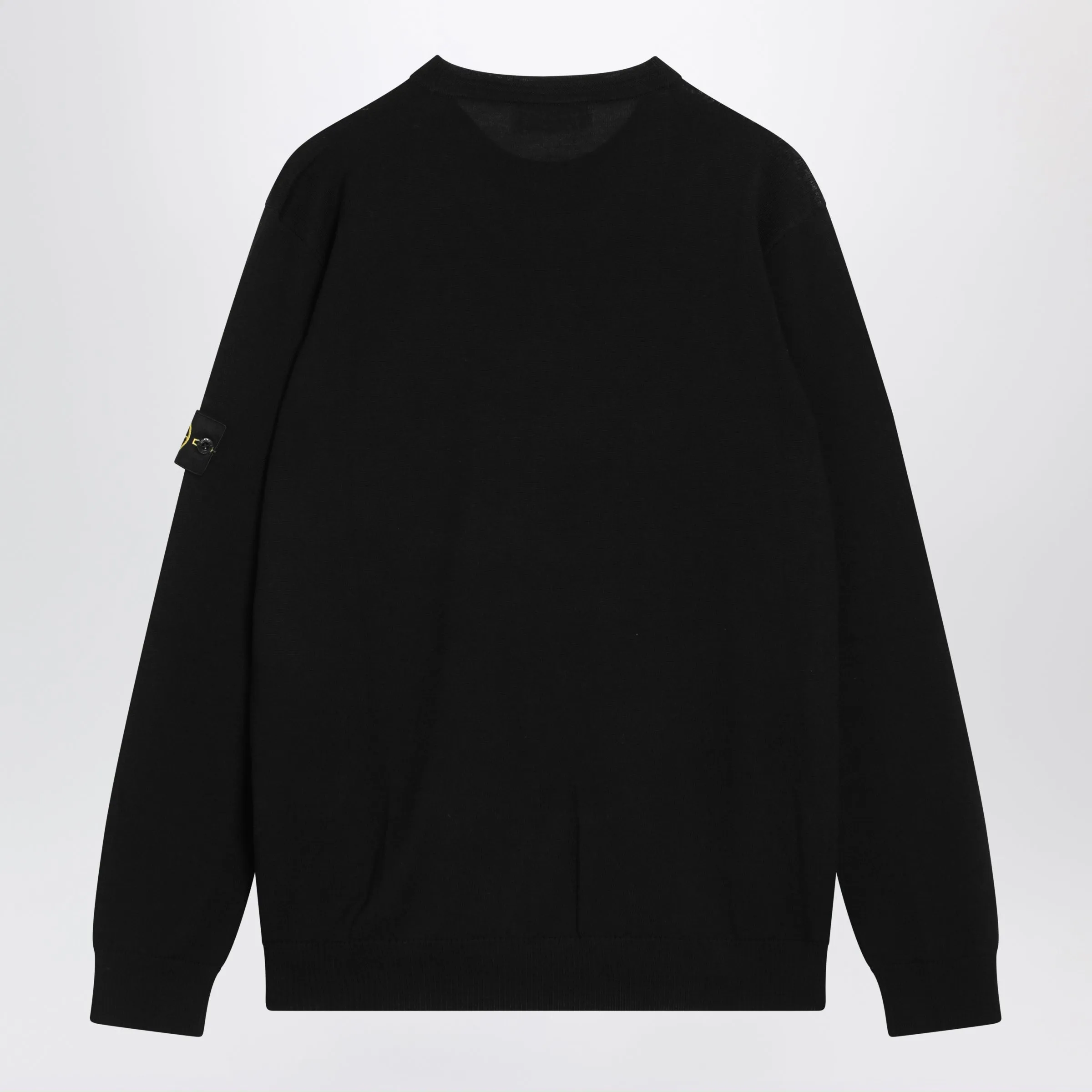 Black Wool Crew-Neck Sweater sold by Wanan Luxury product image thumbnail 2