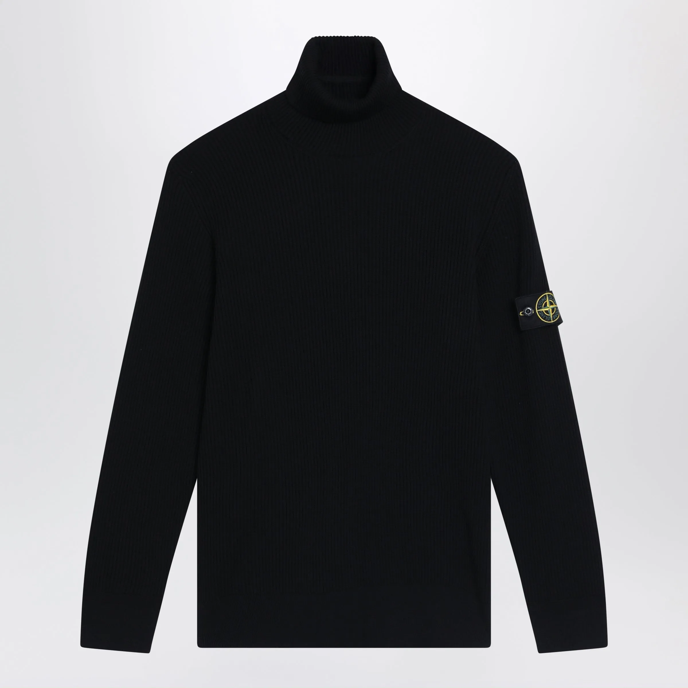 Black Ribbed Turtleneck Sweater sold by Wanan Luxury