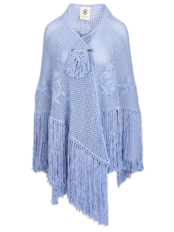 Rosa Scarves And Foulards Light Blue made by Wanan Luxury
