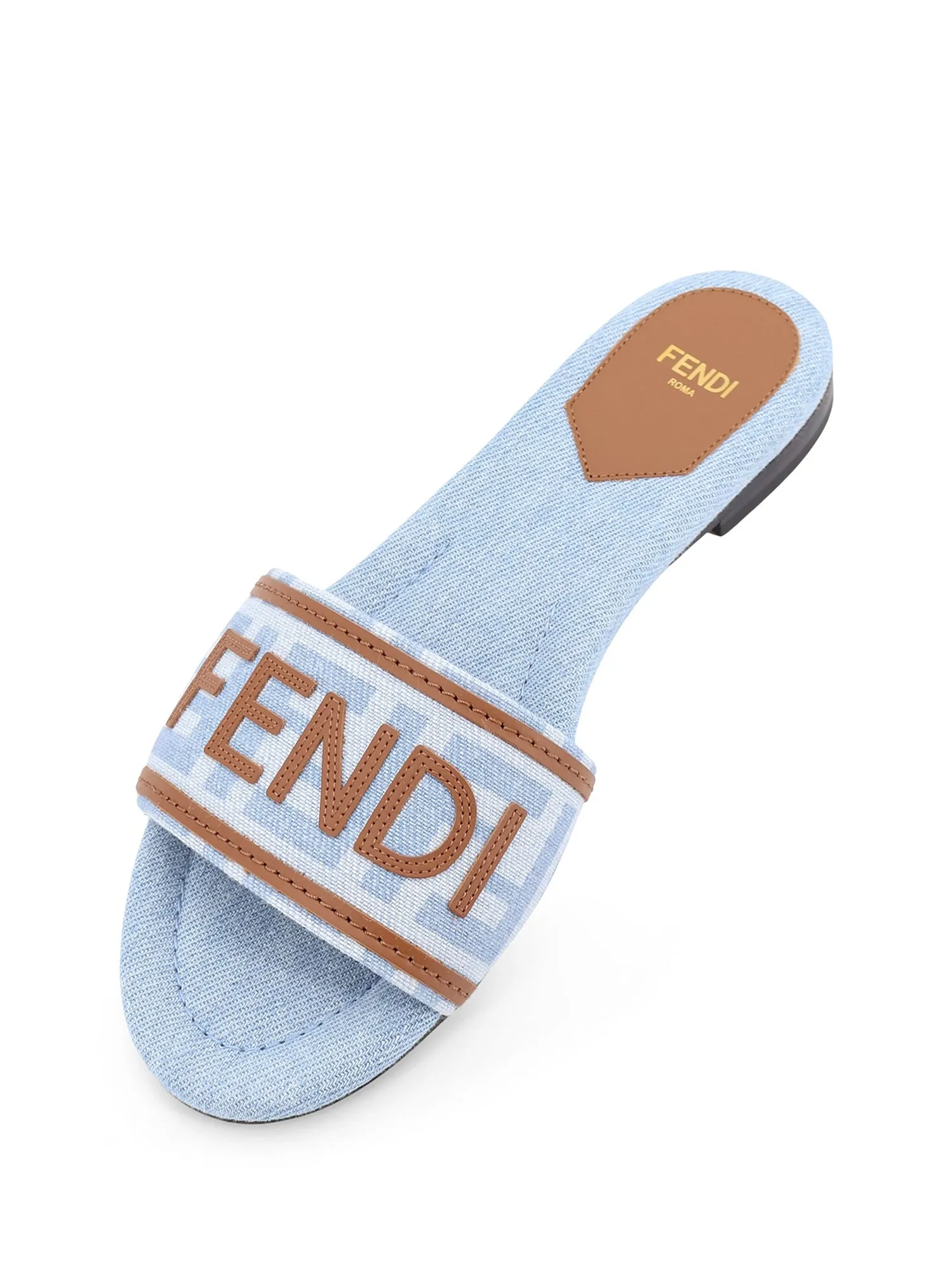 Sunshine Ff Denim Sandals sold by Wanan Luxury product image thumbnail 4