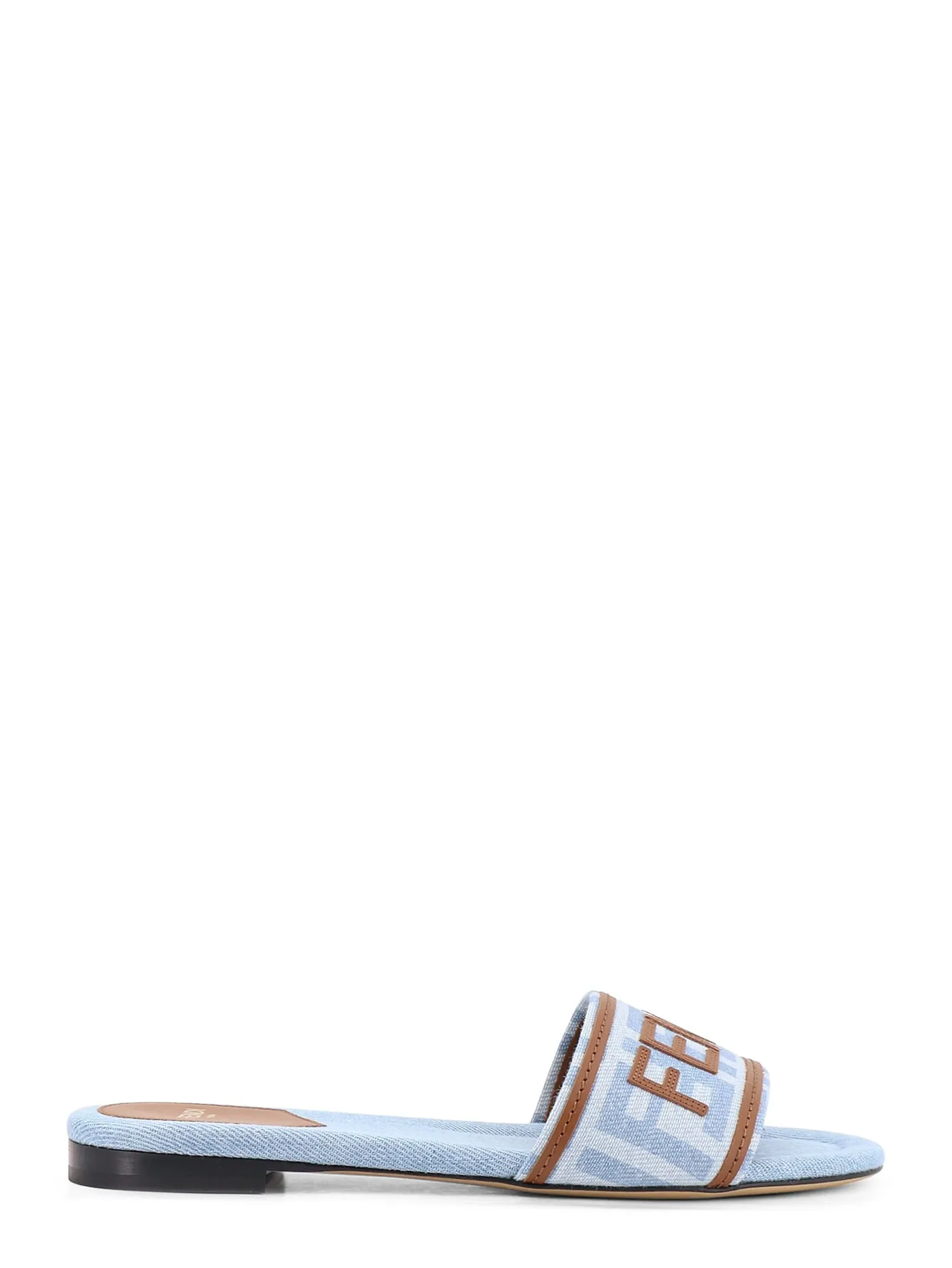 Sunshine Ff Denim Sandals sold by Wanan Luxury