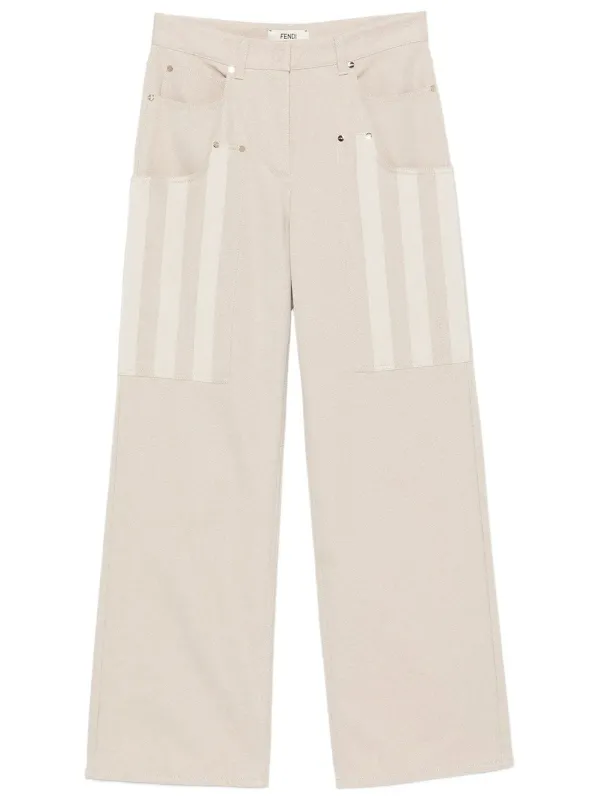 Pequin Drill Trousers made by Fendi
